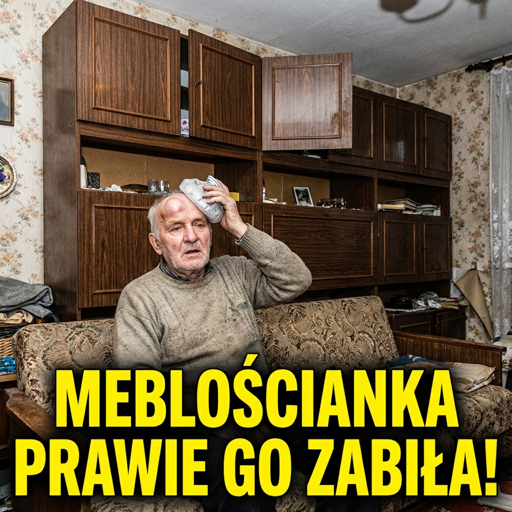 Załamany starszy mężczyzna siedzący na szpitalnym łóżku trzymający się za głowę