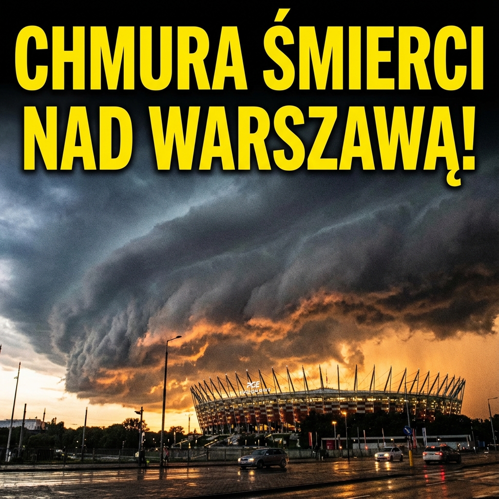 Chmura szelfowa nad Stadionem Narodowym w Warszawie